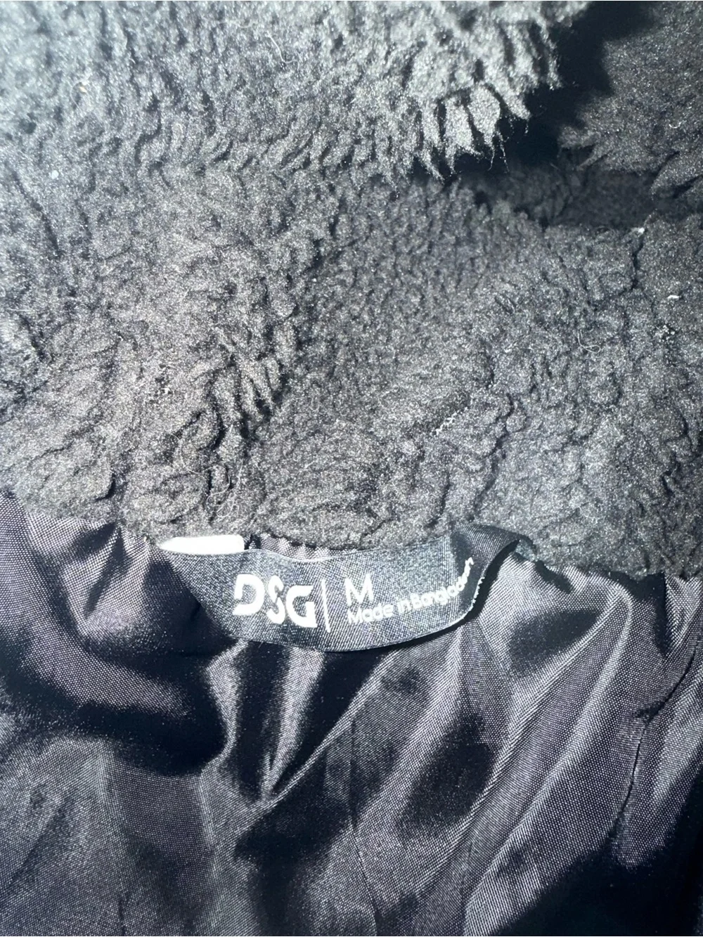 DSG Black & White Leopard Print Puffer Jacket